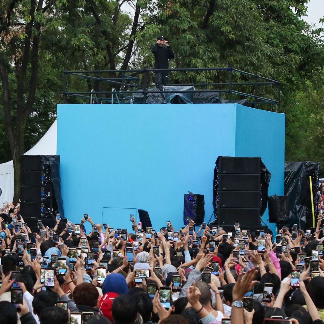 Danny Ocean realizó un concierto gratuito en el Jardín Pushkin. Foto: Cuartoscuro